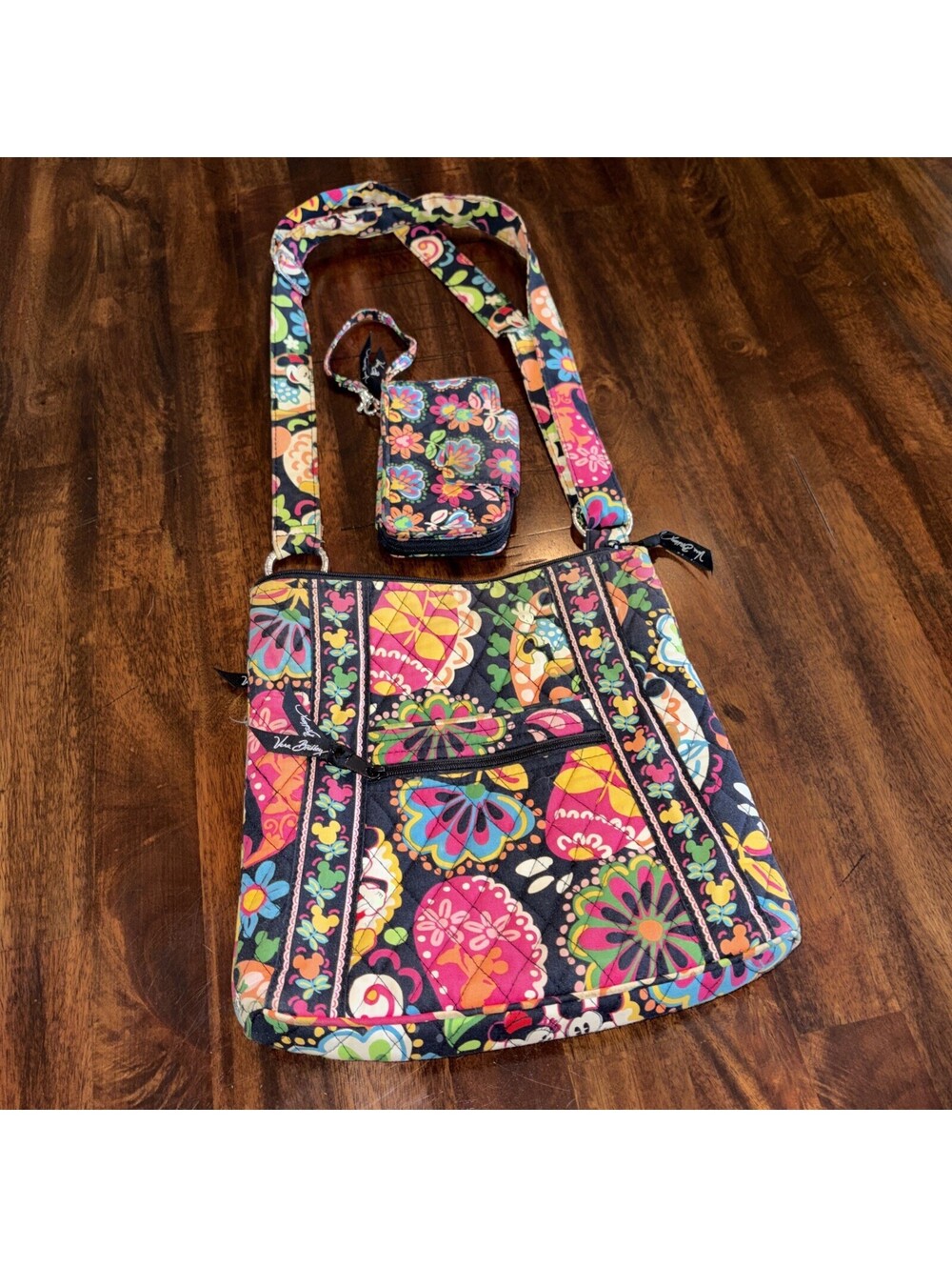 Quilted LE Vera Bradley Disney Parks Midnight with Mickey crossbody and wallet